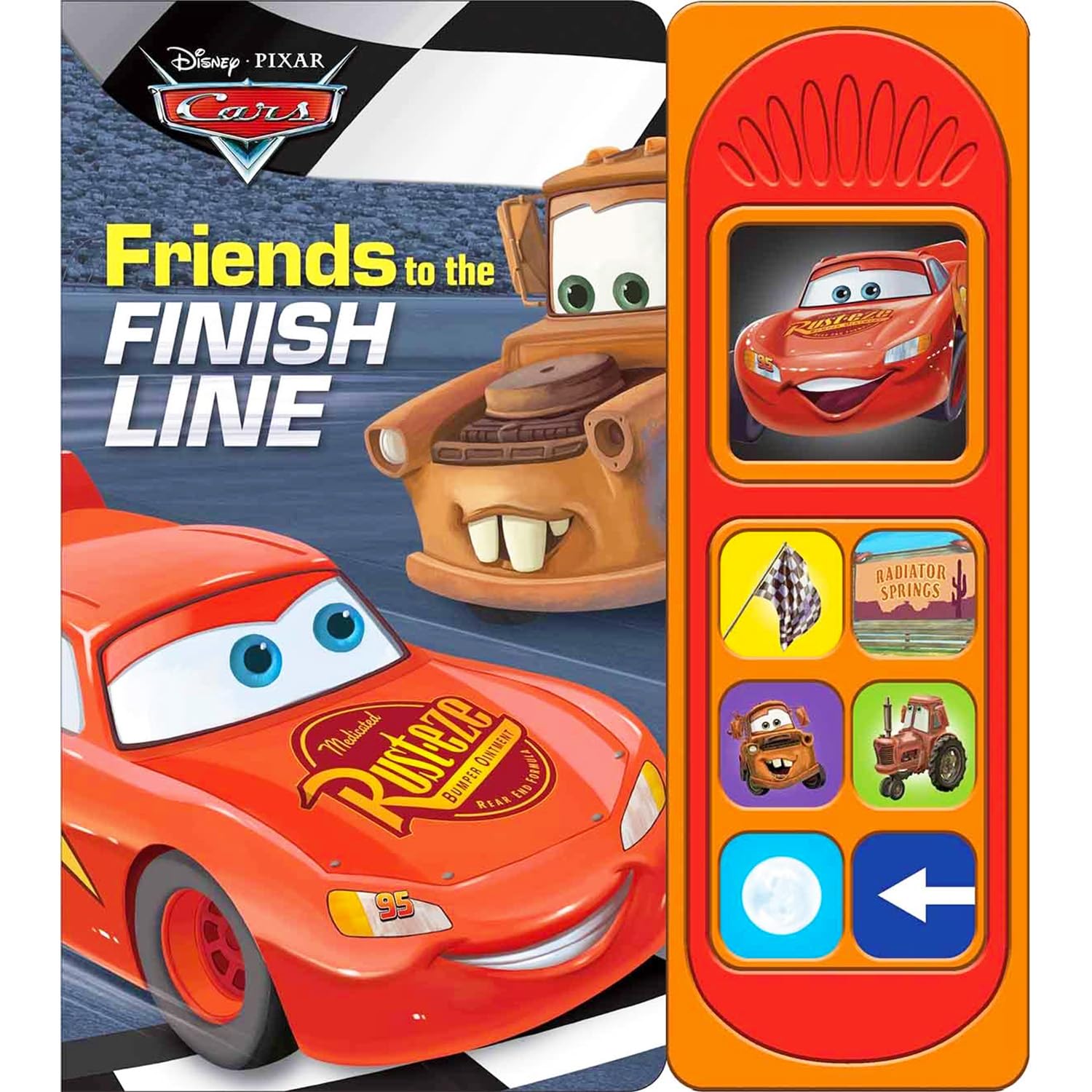 Disney Cars Sound Books for Toddlers - Bundle with Disney Cars Interactive Sound Book Featuring Lightning McQueen, Jackson Storm, More Plus Stickers | Disney Sensory Books for Toddlers