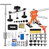 VEVOR 73 PCS Dent Repair Kit, Auto Car Body Paintless Dent Removal Tool Kit, Golden Lifter, Bridge Puller, Slide Hammer Tool Kit for Automobile Body, Washing Machine, Refrigerator