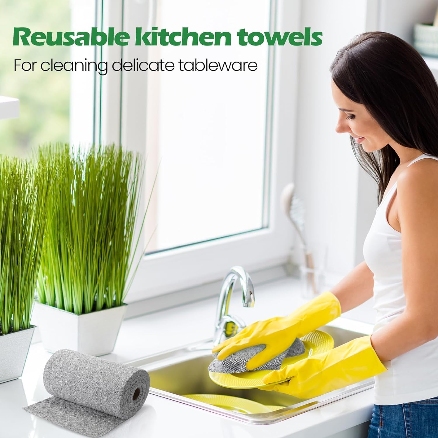 BELOXY 20 Pack Thickened Magic Cleaning Cloth, 2025 New Reusable Microfiber Glass Cleaning Cloths, 30X30 CM Lint-Free Cleaning Cloth Streak-Free Miracle Cloth for Tea Towels, Cars, Window (20) 1