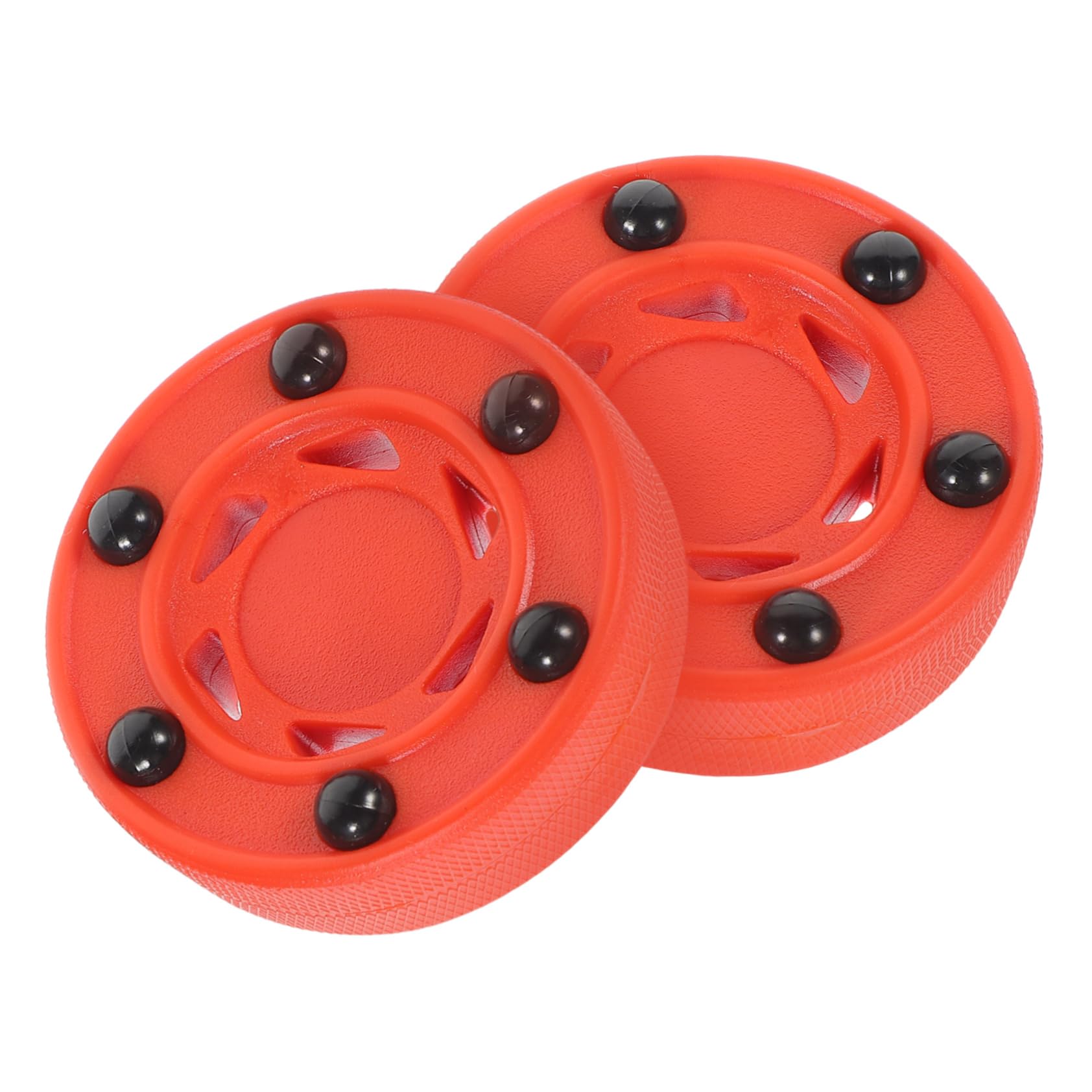 Disco de Hockey en Línea Profesional 2 Piezas Rojo Nylon PVC