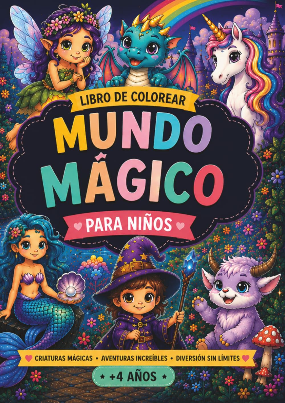 Libro de Colorear Mundo Mágico: para niños
