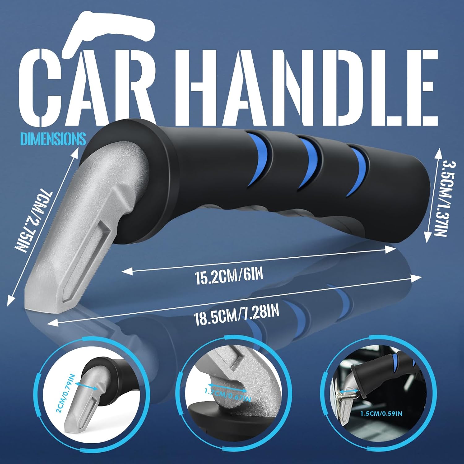 Car Door Handle for Elderly Car Handle Assist Support,Portable Auto Grab Handles for Handicap Seniors