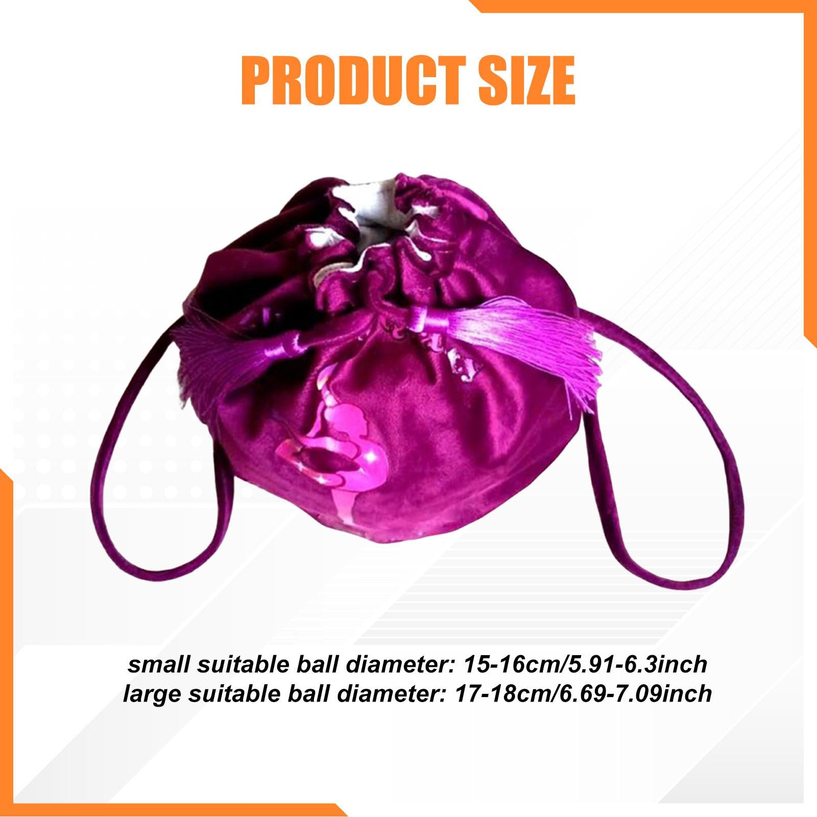 Generic Zaino con Cordoncino Borsa Porta Pallone Danza Sacca Porta Oggetti Sportivi in Velluto Spallacci Comodi E Chiusura Protettiva Adatto per At, Claret L