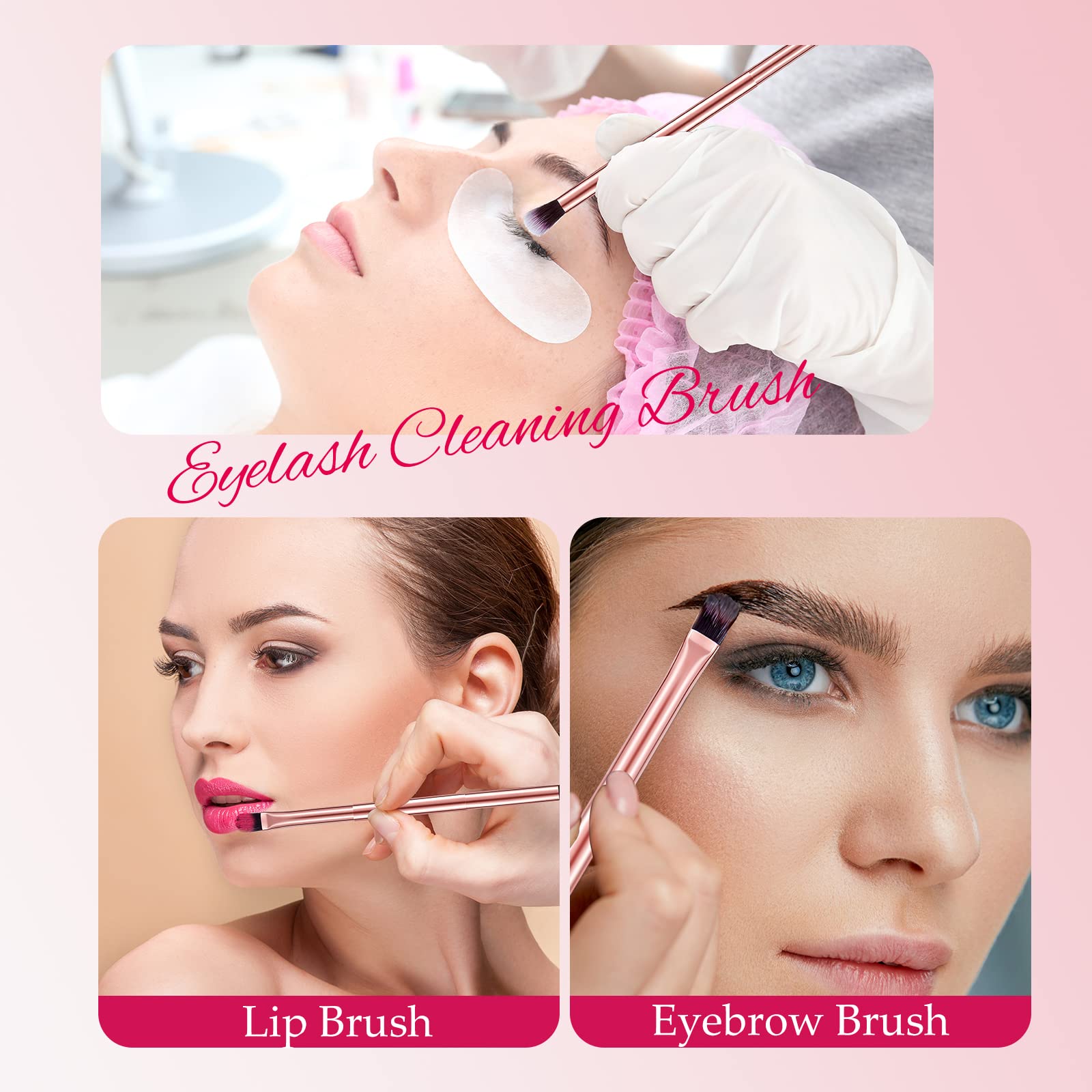 6 Stück Feine Concealer-Pinsel, 2-in-1 Lidschatten-Pinsel, 2 doppelendige Concealer-Pinsel unter den Augen Foundation Make-up Pinsel für flüssige Creme