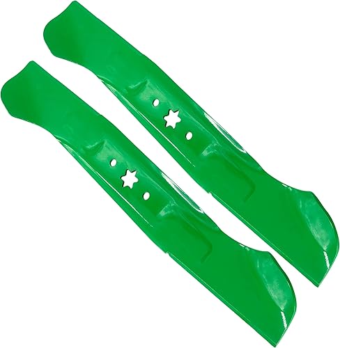 Miniatura 6 de Caltric Paquete de 2 cuchillas de cubierta de 46 pulgadas compatibles con Troy Bilt Mustang 46 XP 2013-2019942-04244A 742-04290