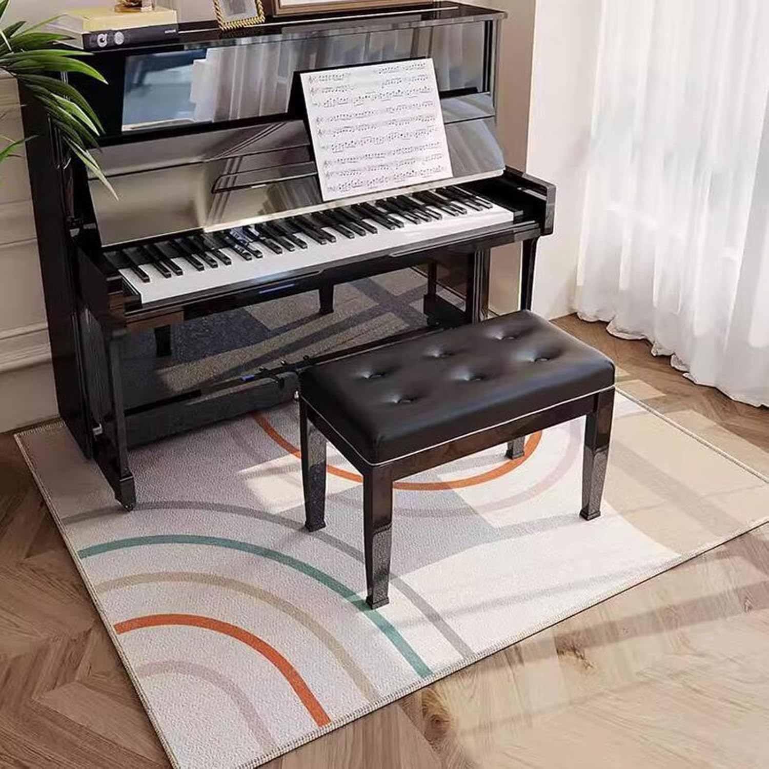 Soundproof Rug for Piano, AntiSlip AntiVibration Carpet, Upright