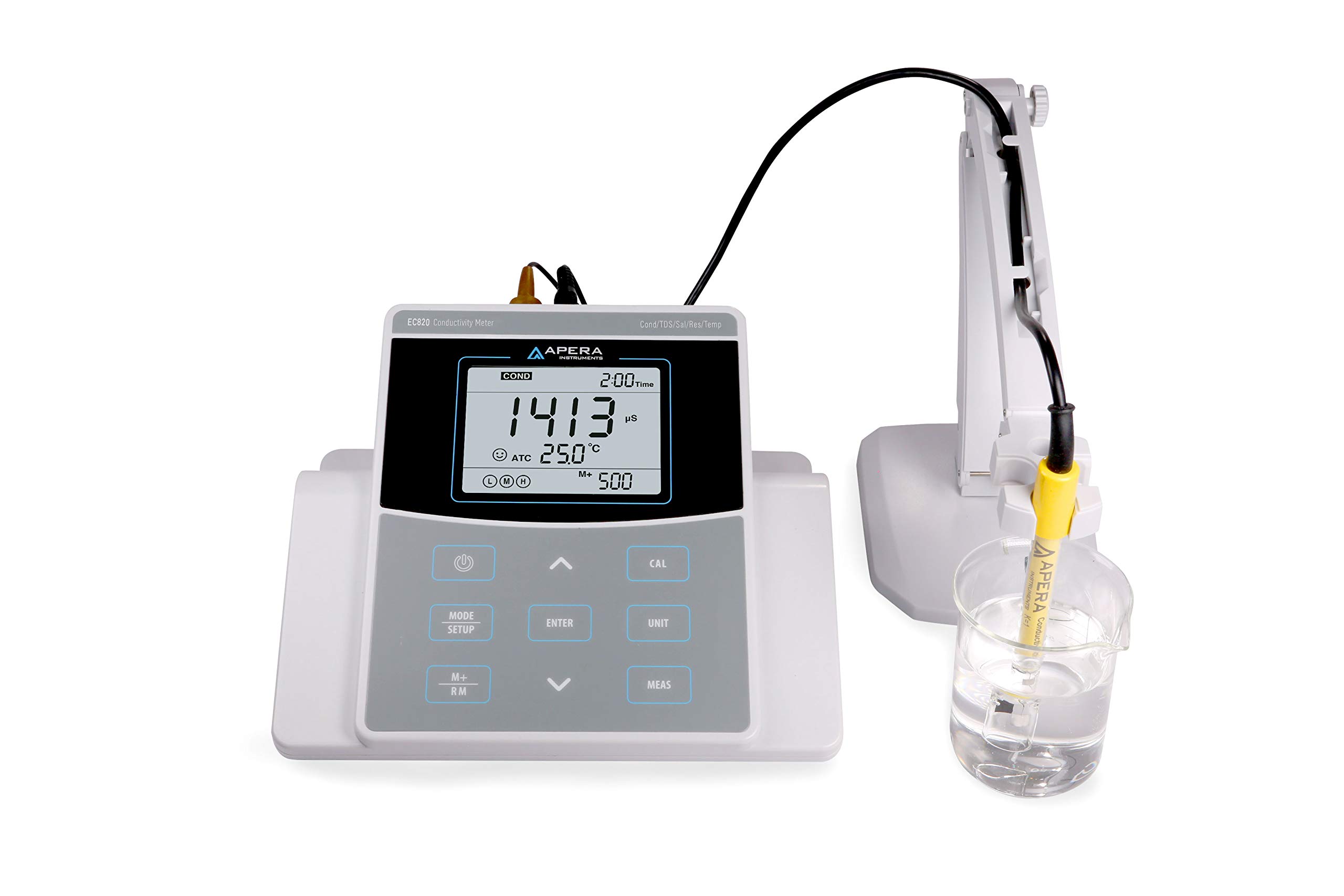 Apera Instruments EC820 Präzisions-Leitfähigkeitsmessgerät | Mit höchster Genauigkeit (±0,5 % F.S. ± 1 digit)