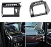 HIGH FLYING for Toyota 4Runner 2010-2024 Car Interior Accessories Center Console Overlay Cover Metallic Black ABS Side AC Vent