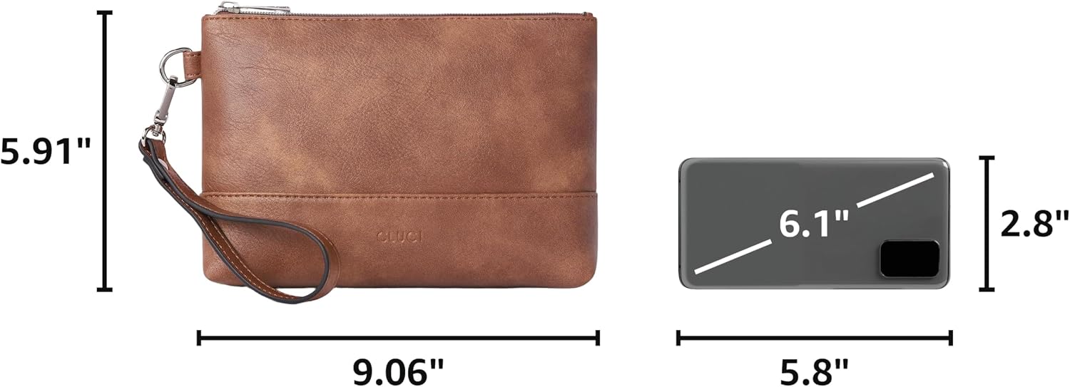 CLUCI Wristlet Wallet for Women Large Capacity Clutch Purse