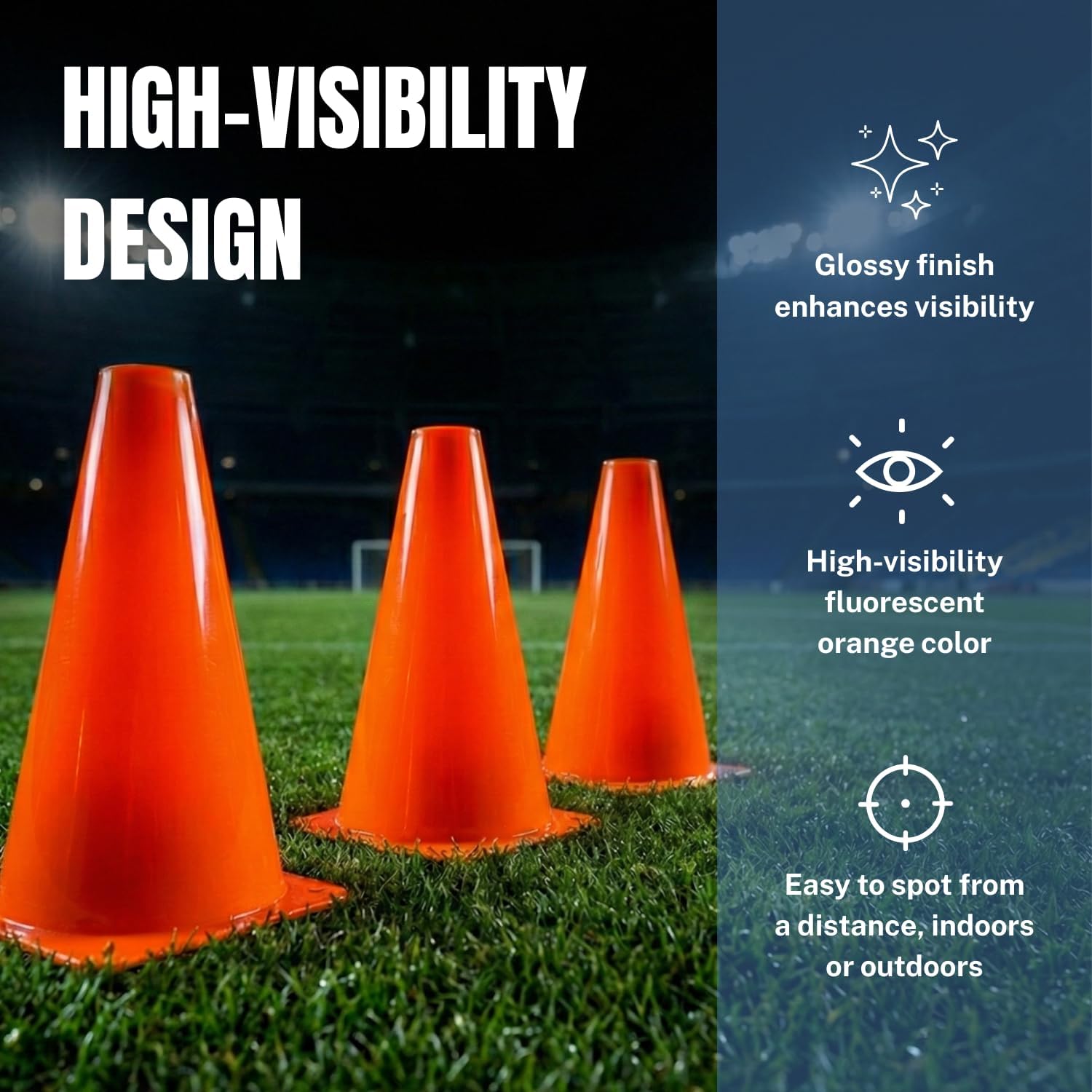 GSi 7" Marker Cones – Sports Training & Field Practice Cones