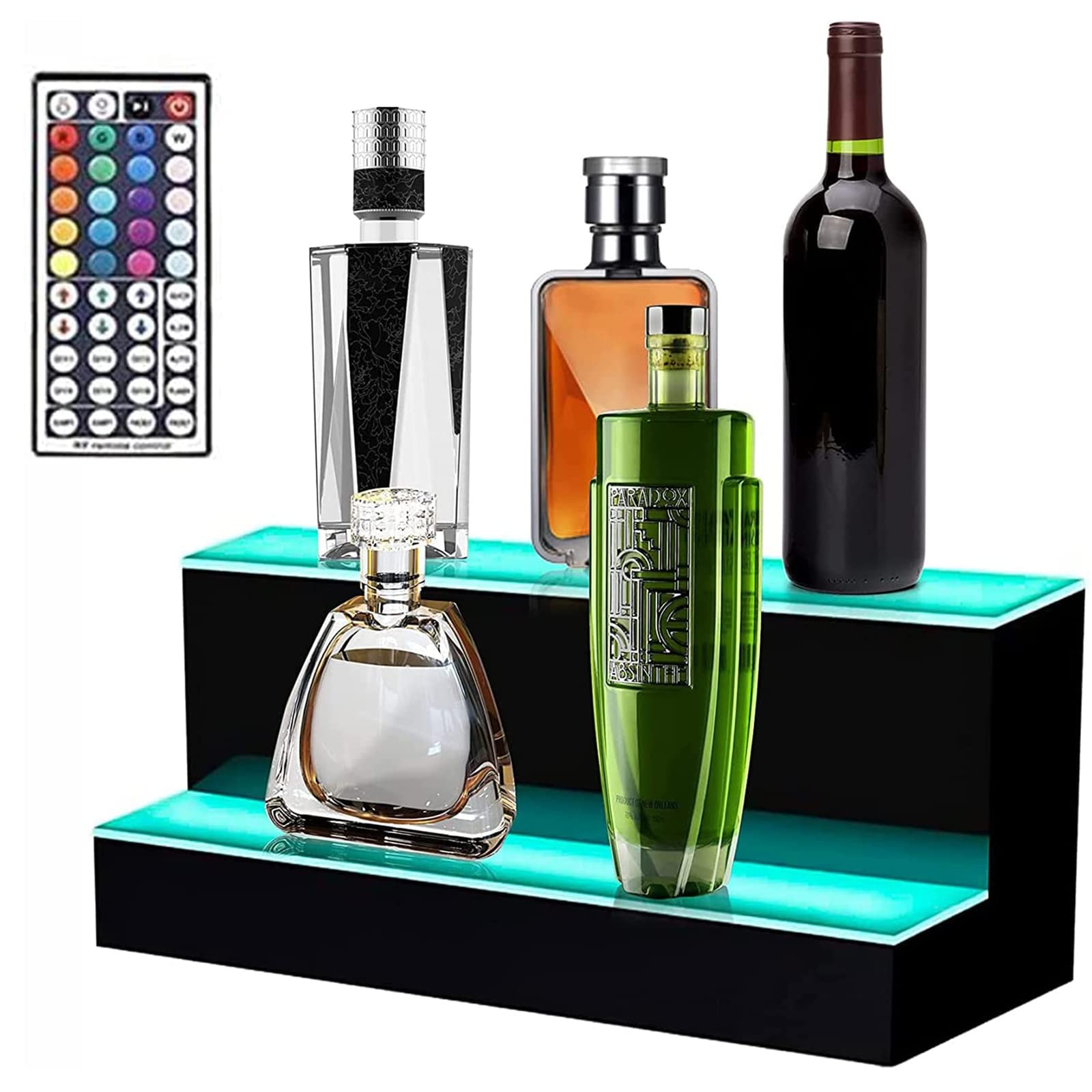 Amazon｜バー酒ボトルディスプレイスタンドLED照明付き酒ボトル