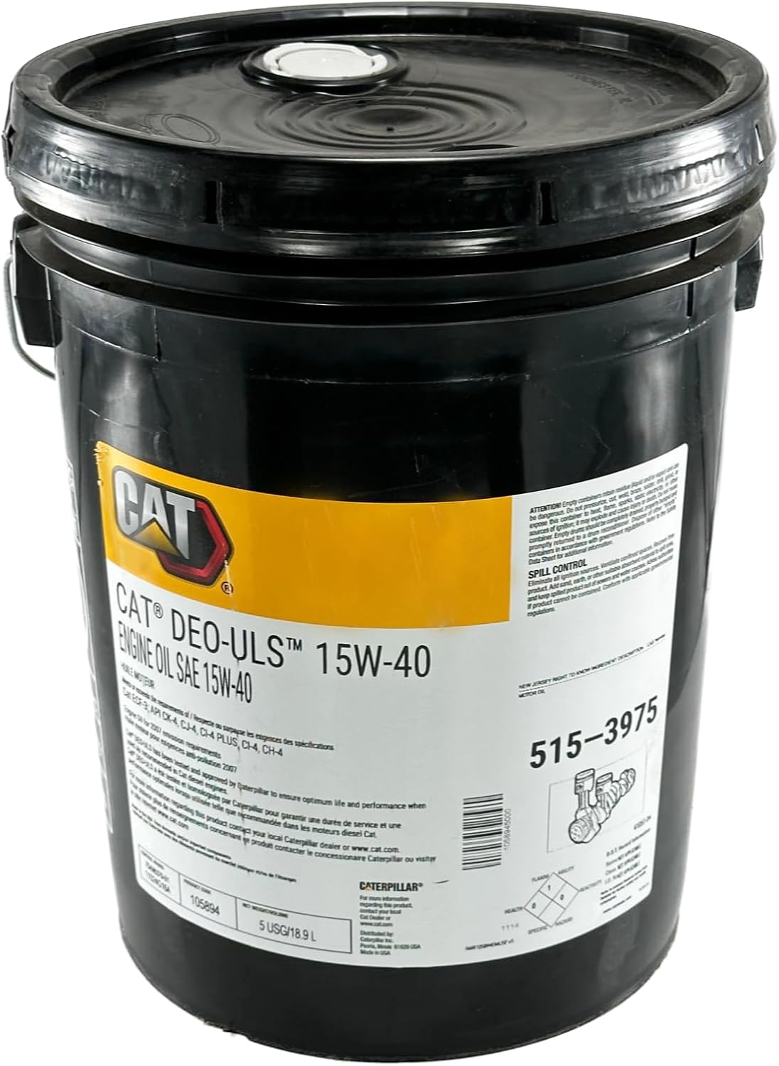 Cat 515-3975 DEO-ULS 15W-40 Engine Oil | 5 Gallons