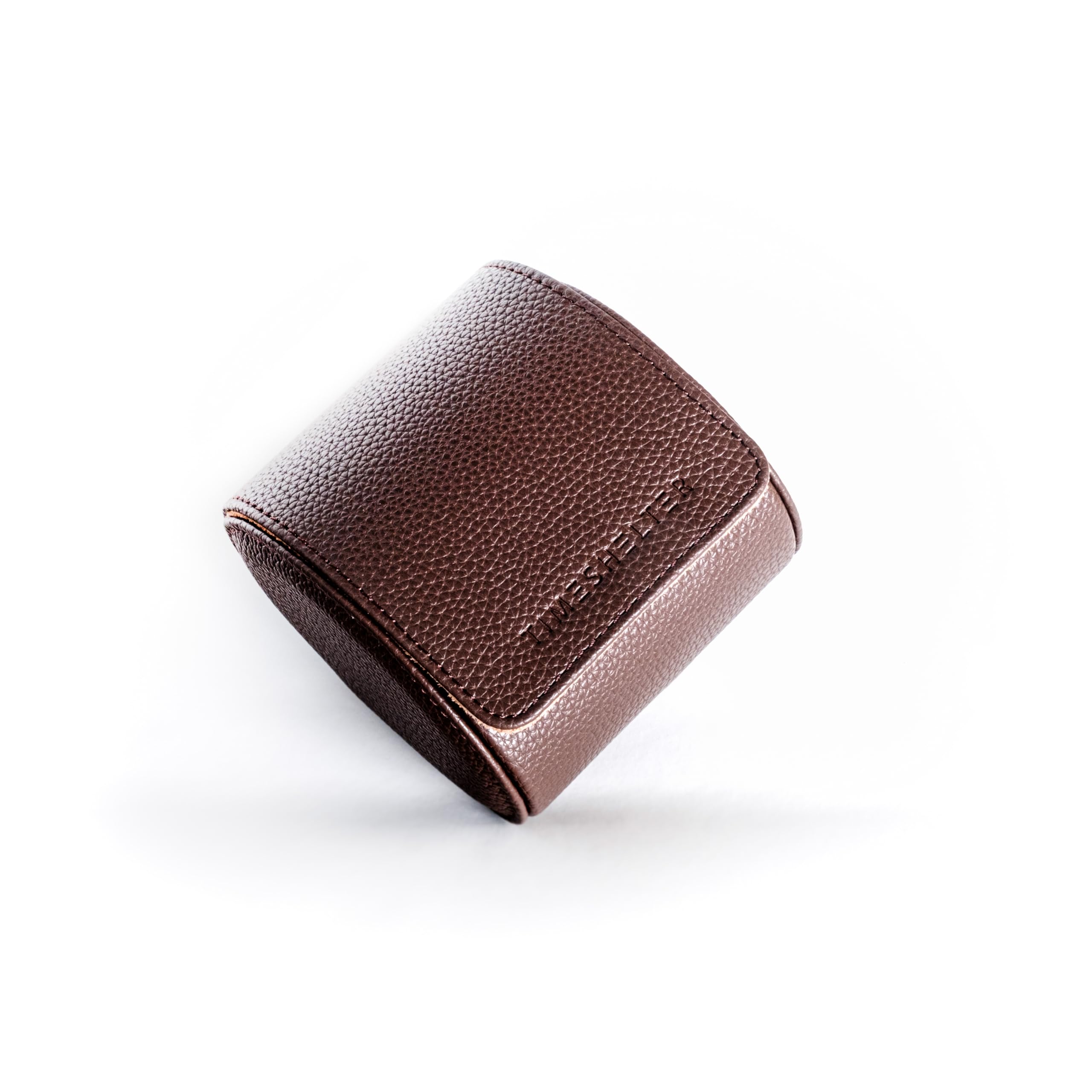 Étui montre Cuir de voyage et de rangement pour 1 montre Marron - Rangement bijoux - Boite montre/boite a bijoux pour montre - coffret cadeau homme