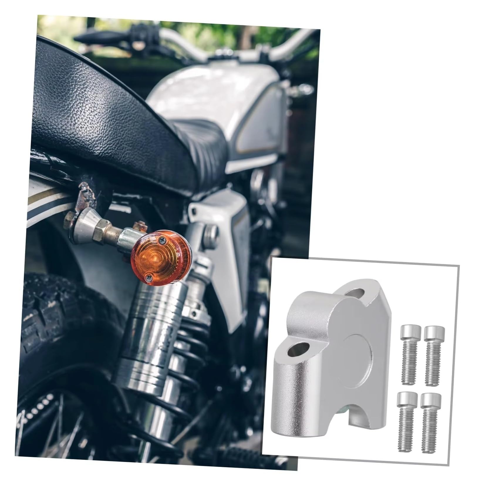 Adaptador De Abrazadera Elevadora Manillar Aleación Aluminio Para Extensor Motocicleta Y Bicicleta Eléctrica Alzas Manillar Moto(Stlyle1)