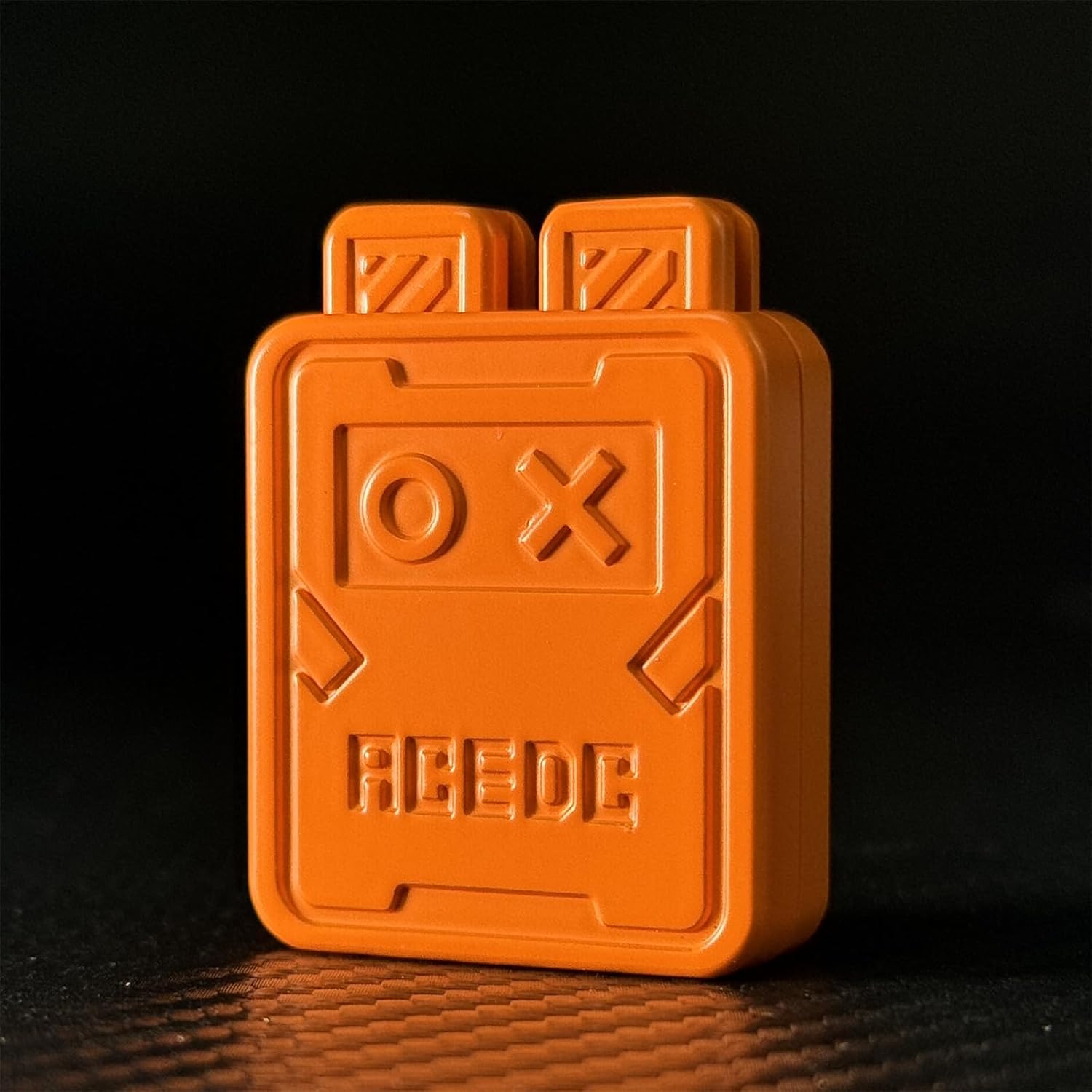 Future Punk Rabbit EDC Fidget Toy Fun Unlimited Press Relieve Stress Toy Zinc Alloy Mechanical Fidget Slider Fashion Cool Gadget (Orange)