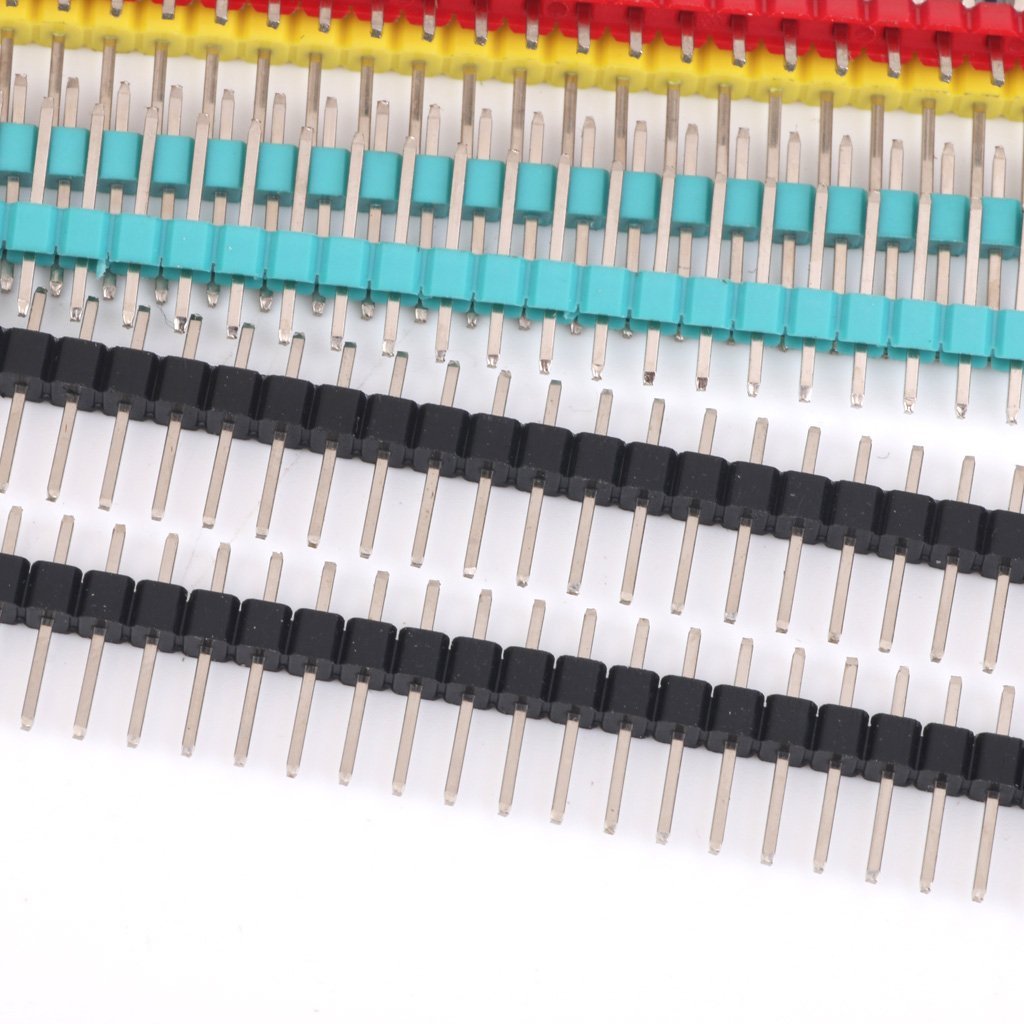 REES52 40-Pin PCB Header Pin Headers, Multicolor, Plastic