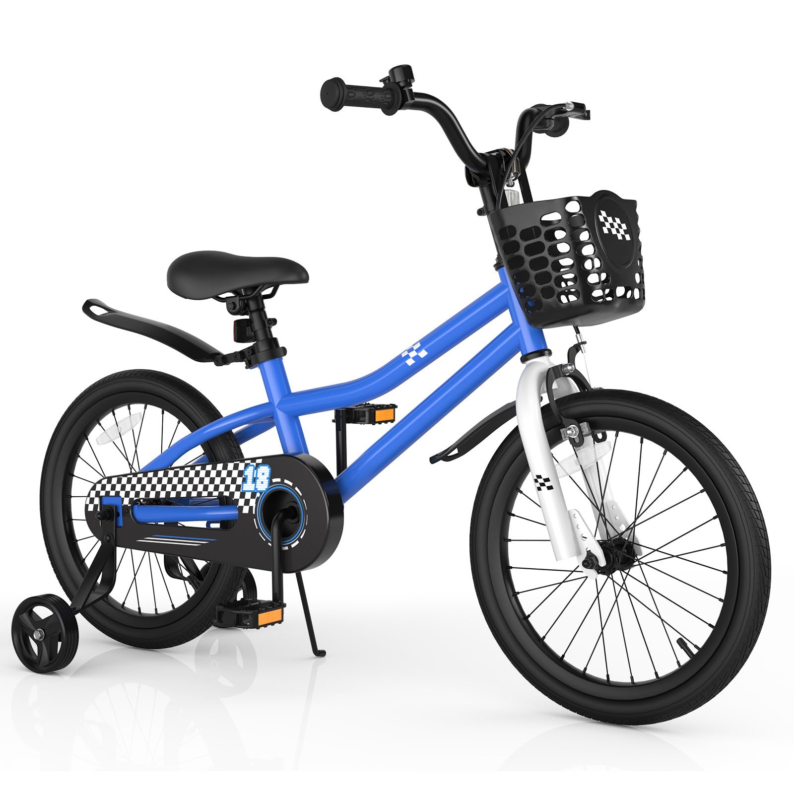 COSTWAY Kids Bike with Basket