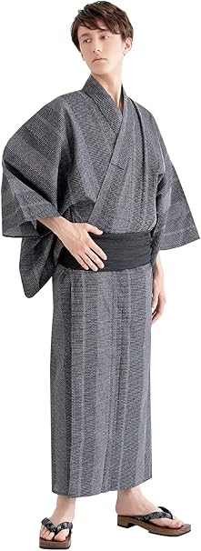 Amazon キョウエツ 浴衣セット 伊達男 A 4点セット 浴衣 帯 下駄 腰紐 メンズ 浴衣 通販