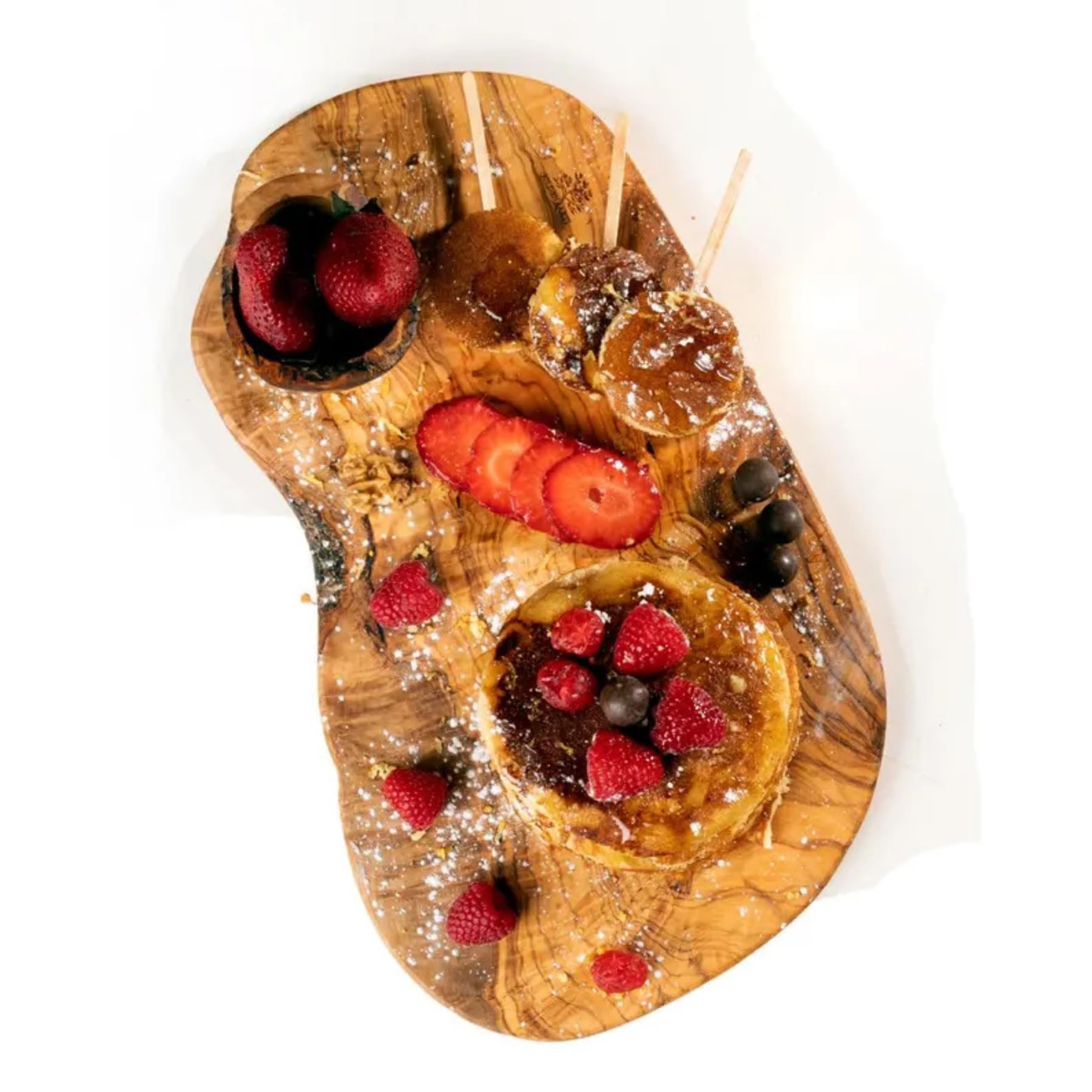 Planche Naturelle SYFAX GOLDENARTI 40cm en bois noble pour une table d'exception