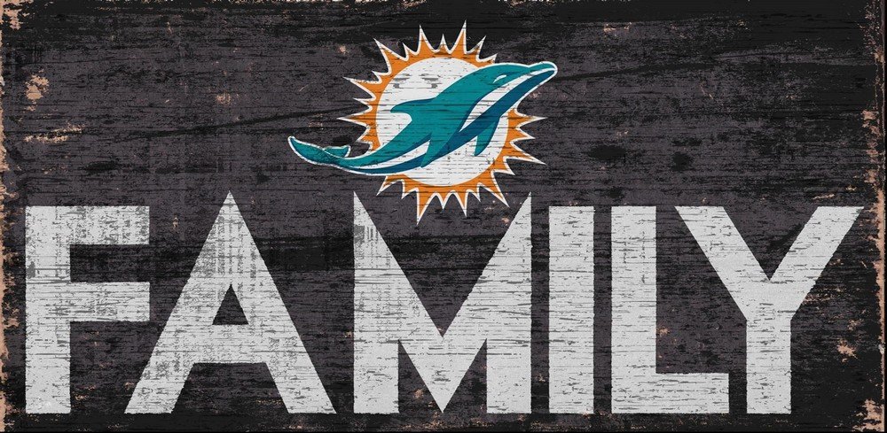 Fan CreationsMiami Dolphins Family Sign, Multicolor