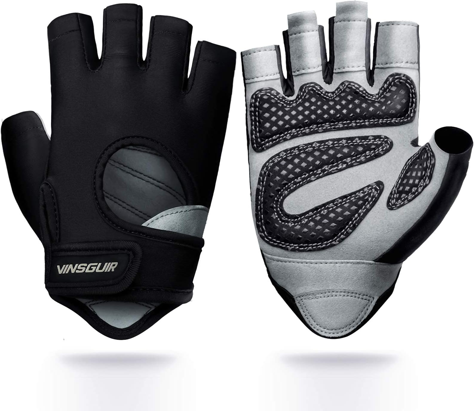 VINSGUIR Workout Gloves for Men and Women, Weight Lifting Gloves with Excellent Grip, Lightweight Gym Gloves for Weightlifting, Cycling, Exercise, Crosstraining, Pull ups, Fitness, Climbing and Rowing
