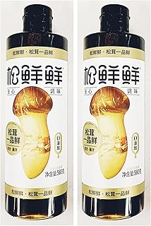 Premium Matsutake Mushroom Soy Sauce, 580g, Zero Additives, 2-Bottles