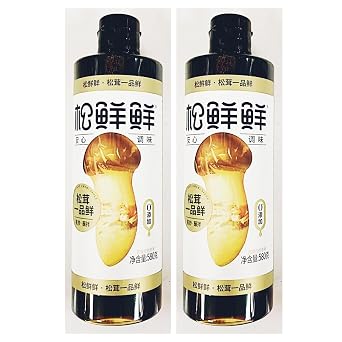 Premium Matsutake Mushroom Soy Sauce, 580g, Zero Additives, 2-Bottles