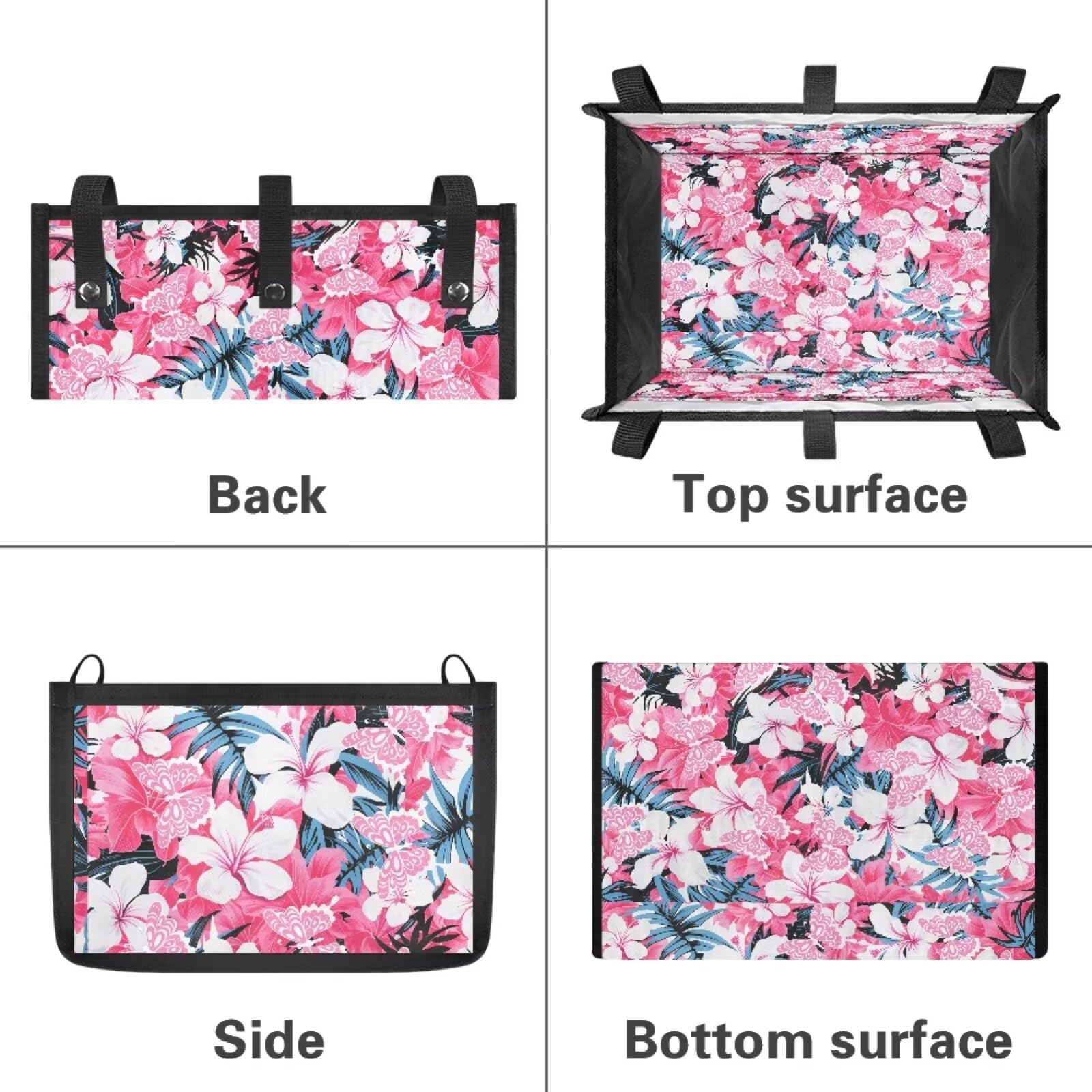 Walker Basket - Tropical Floral Under Seat Bag -4 Walker Basket - Tropical Floral Under Seat Bag -4