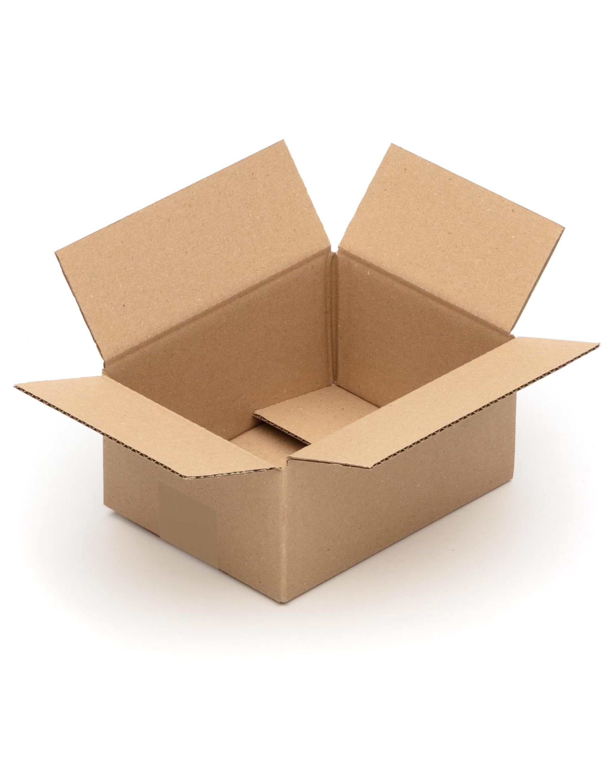 KK Verpackungen Versandkartons 200 x 150 x 90 mm Braun 1-wellig (Außenmaß 205 x 155 x 95 mm) | 400 Stück, Faltkartons Kartons für Versand als DHL Päckchen S Hermes Päckchen DPD GLS Paketklasse XS
