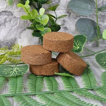Coconut Fiber Coir Pellet Nutrient Soil Lightweight Plant Compressed Base Garden