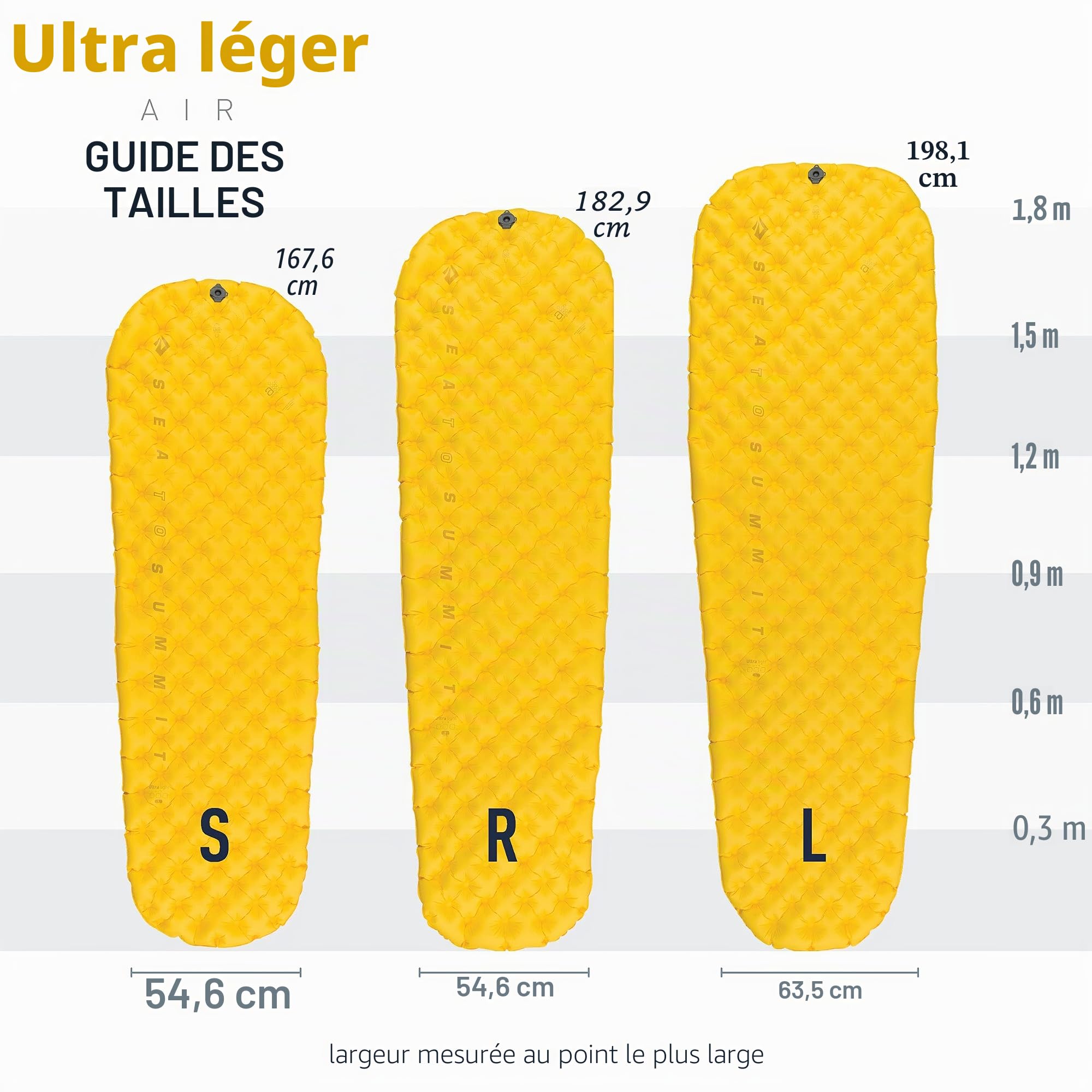 Colchoneta Hinchable - ASC - UltraLight Mat L Color: amarillo