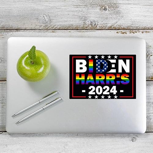 Miniatura 5 de Biden Harriis 2024 Bandera Demócrata de Imanes de Vinilo Reflectante Adhesivo para Laptop Parachoques Ventana Impermeable Imán Decoración