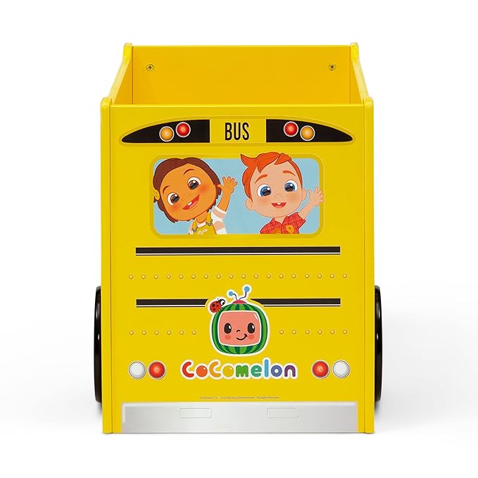 Delta Children cama toddler CoComelon y baúl juguete (paquete) miniatura 10