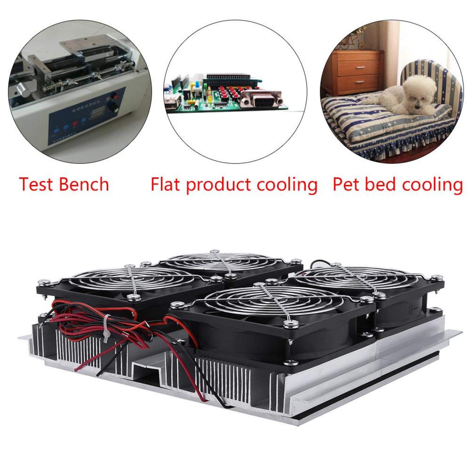 Piastra di refrigerazione a semiconduttore, dispositivo di raffreddamento termoelettrico da 12 V 240 W Sistema di raffreddamento a refrigerazione a semiconduttore Peltier Dispositivo di raffreddamento