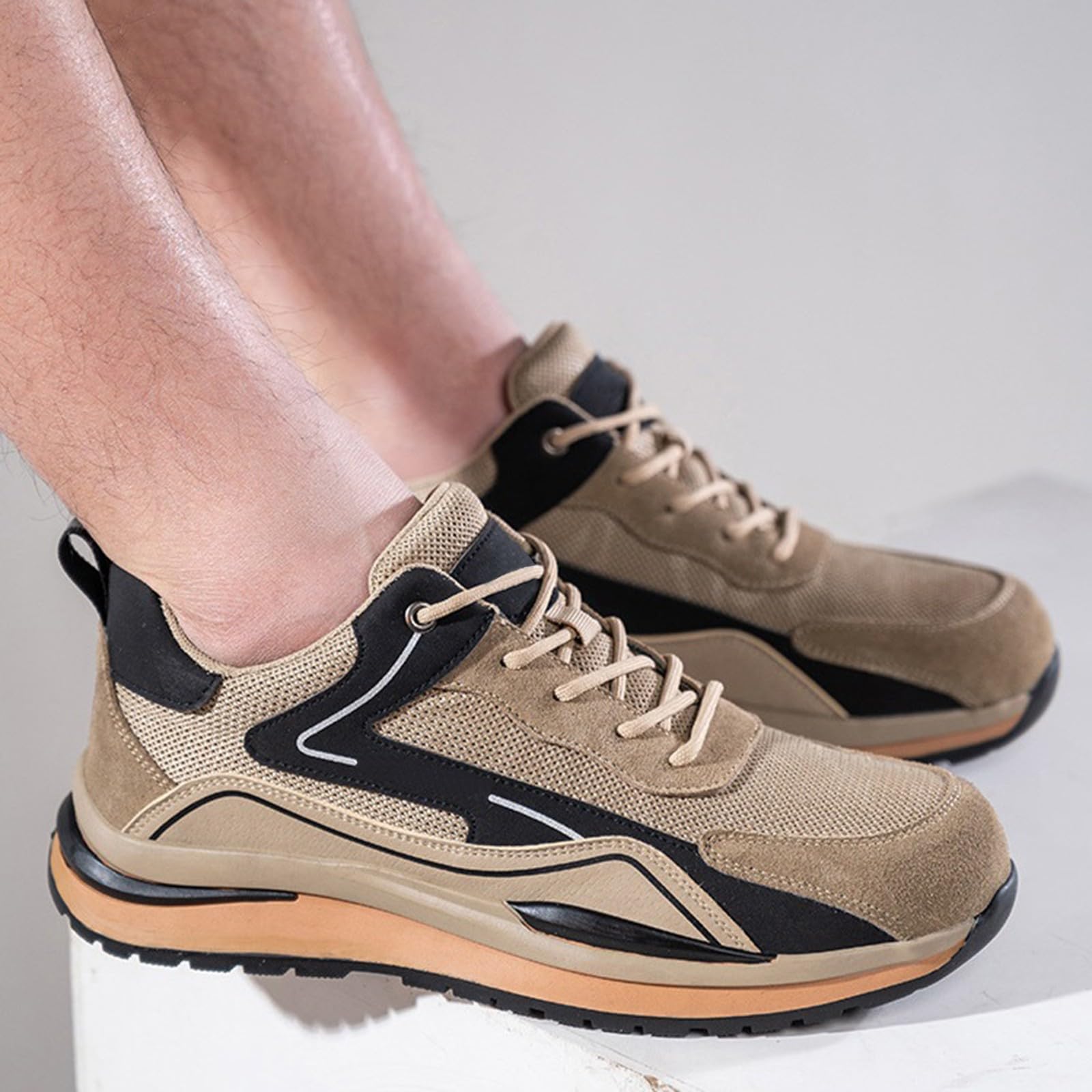 Zapatos al aire libre de los hombres Ancho, Zapatos Deportivos Con Cordones