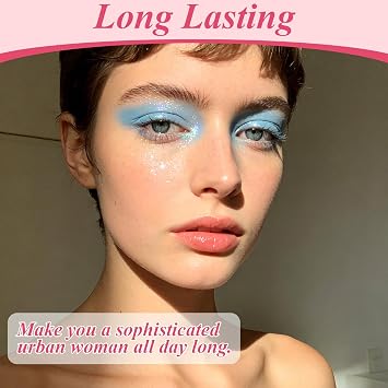 Glitter Eyeshadow Palette, 40 Colours Glitter Eyeshadow White Silver Pink Purple Green Blue Sparkly Eye Make Up Palettes, Colourful Eye Shadow Pallets for Women, Long Lasting Shimmer Eyeshadow