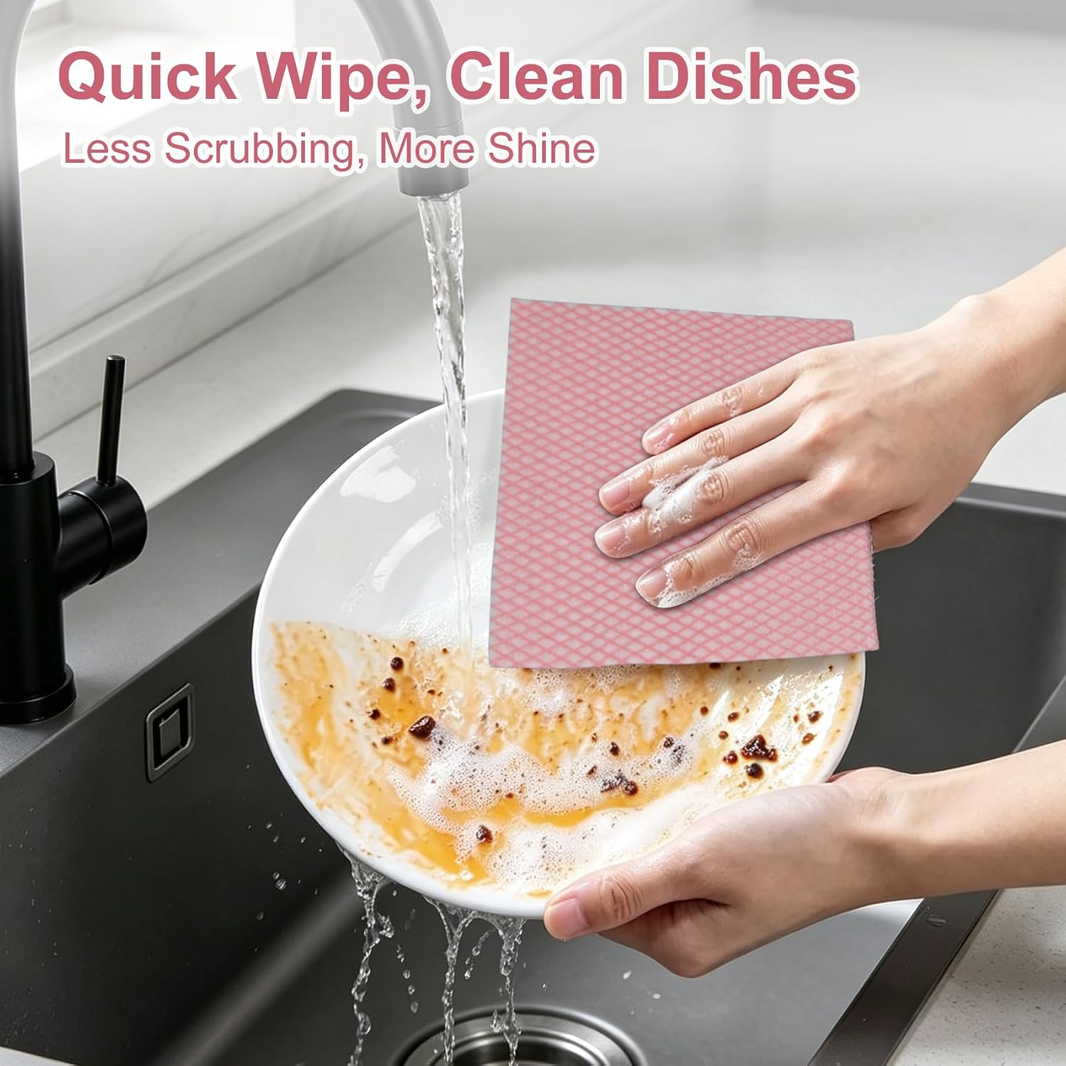 15 Pcs Disposable Dish Cloths, Kitchen Cleaning Cloths, Blue, 13.8x15.7 in