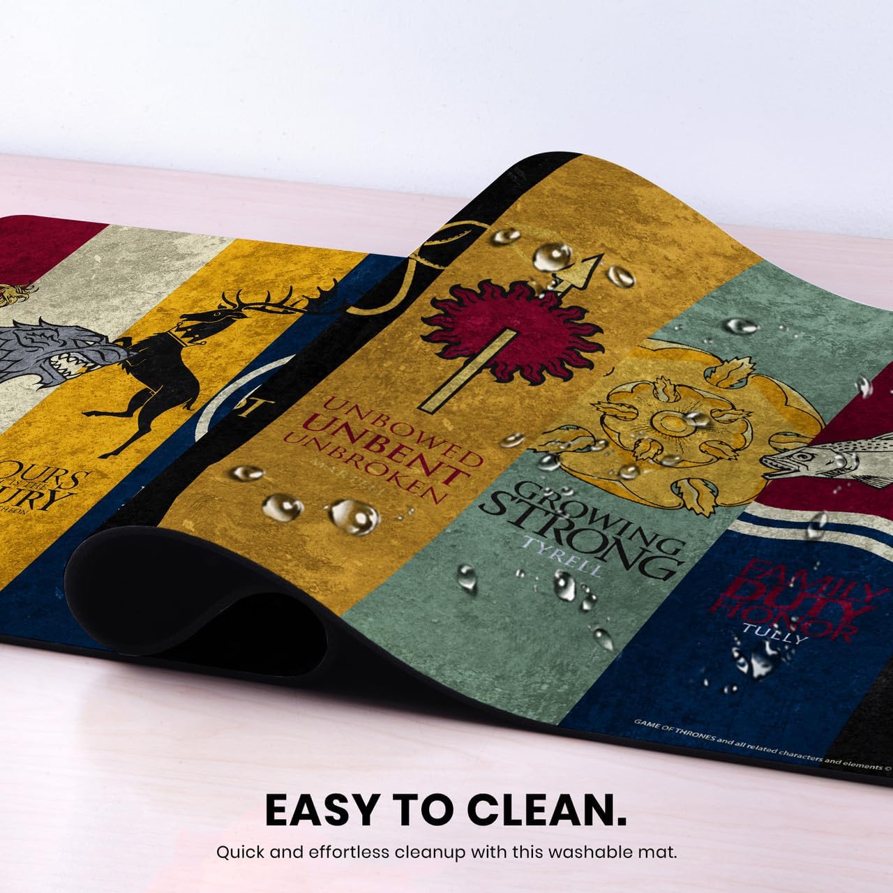 Head Case Designs Officially Licensed HBO Game of Thrones All Houses Graphic Art 37.4 x 15.75 x 0.16 inches (900 x 400 mm) - XL Gaming Office Desk PC Keyboard Mouse Mat Pad