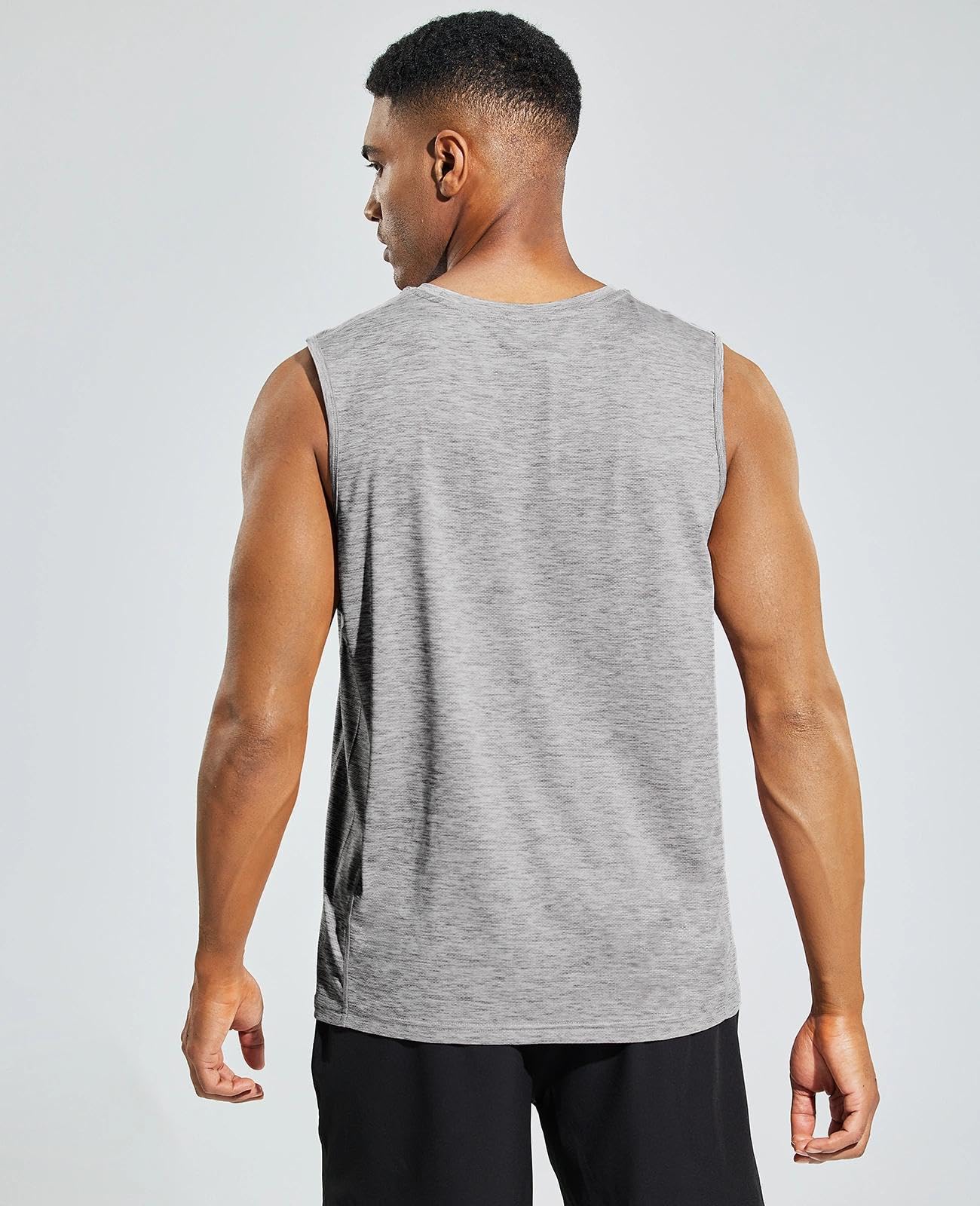 MIER Canotta da uomo senza maniche Dry Fit Training Muscle Tee Shirt per corsa, atletica, palestra, allenamento sportivo, traspirante