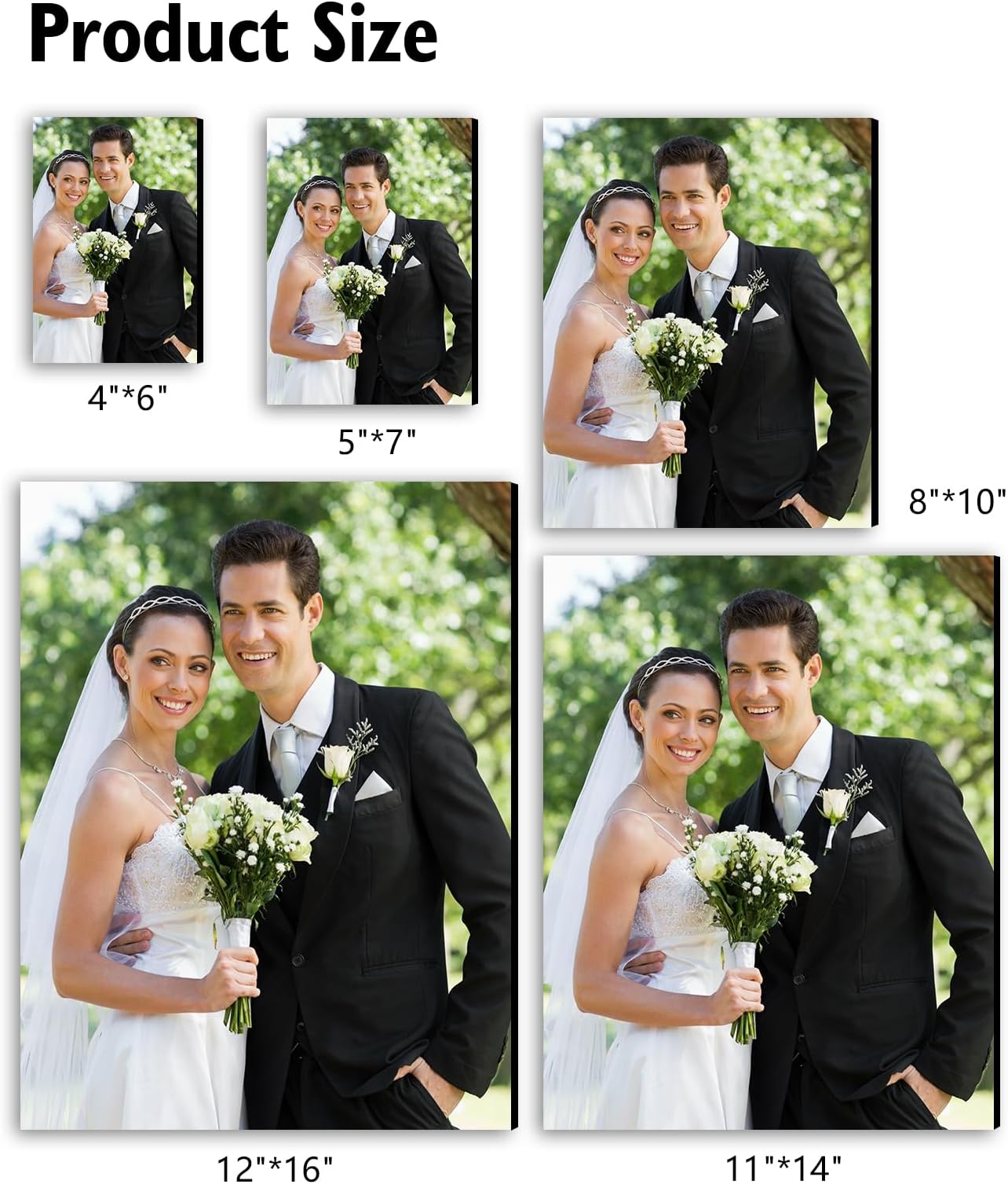 JOXOFO Custom Photo Tiles Personalized Peel and Stick Picture Frames Mix Tiles for Collage Wall Decor Storyboards Photo Prints Gift for Family and Friends 9pcs