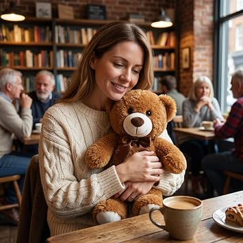35cm Soft Plush Teddy Bear – Cuddly Stuffed Animal Toy for Bedroom Décor & Gifts