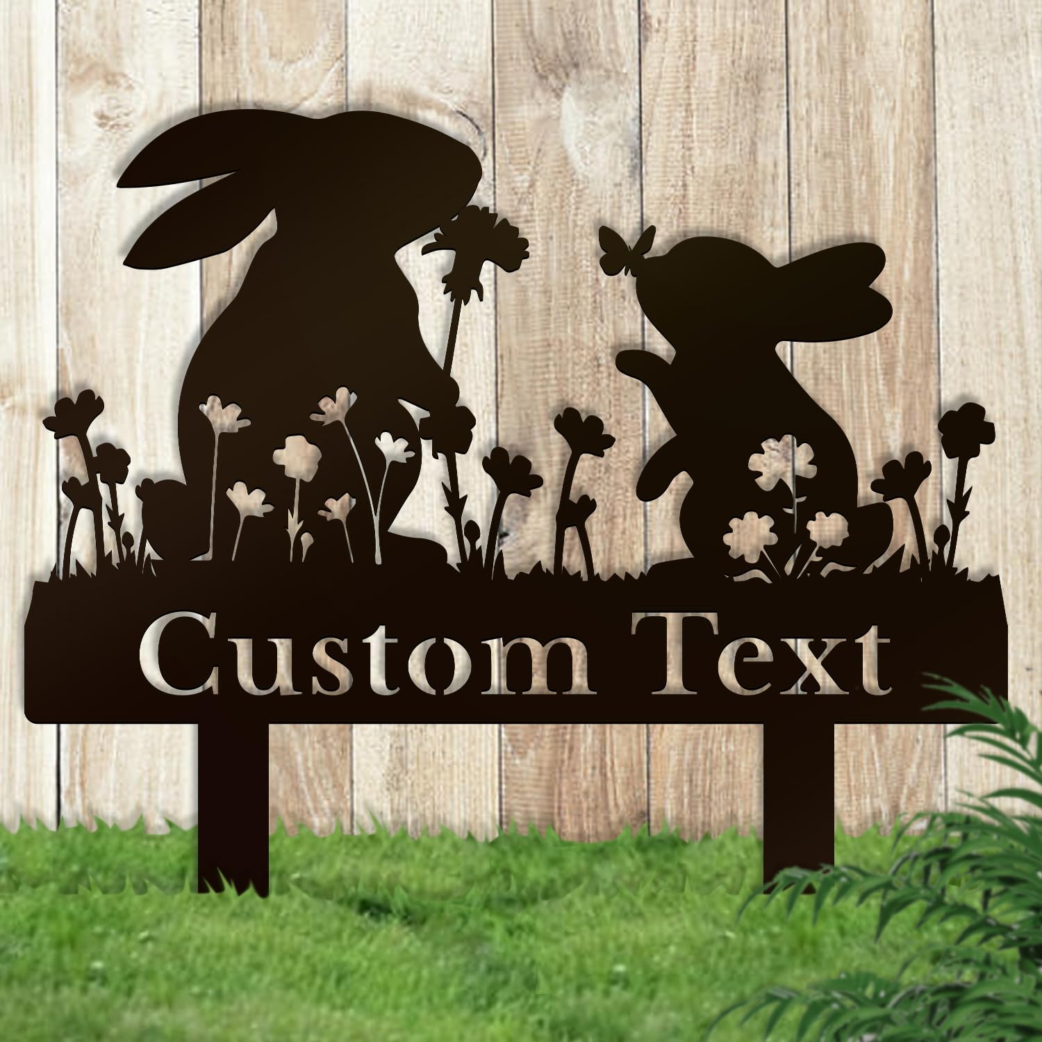 Amazon.com: Personalized Metal Custom Garden Sculptures Statues, Yard ...
