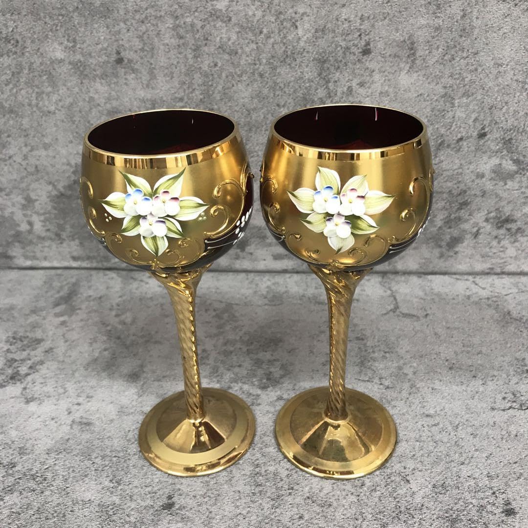 Amazon | 1901 イタリア製「ワイングラス」ベネチアンガラス | ノー