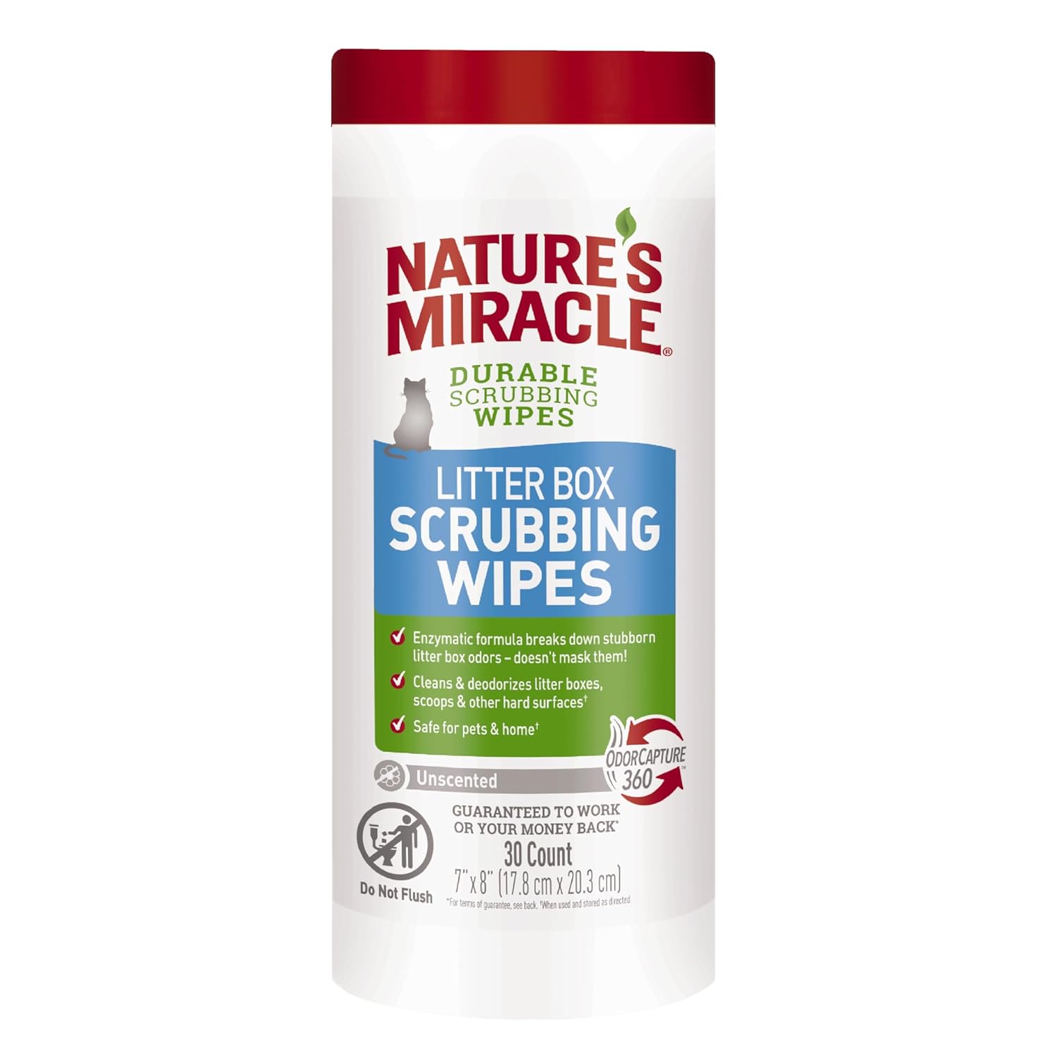 Nature’s Miracle Litter Box Scrubbing Wipes 30Ct Pet Supplies