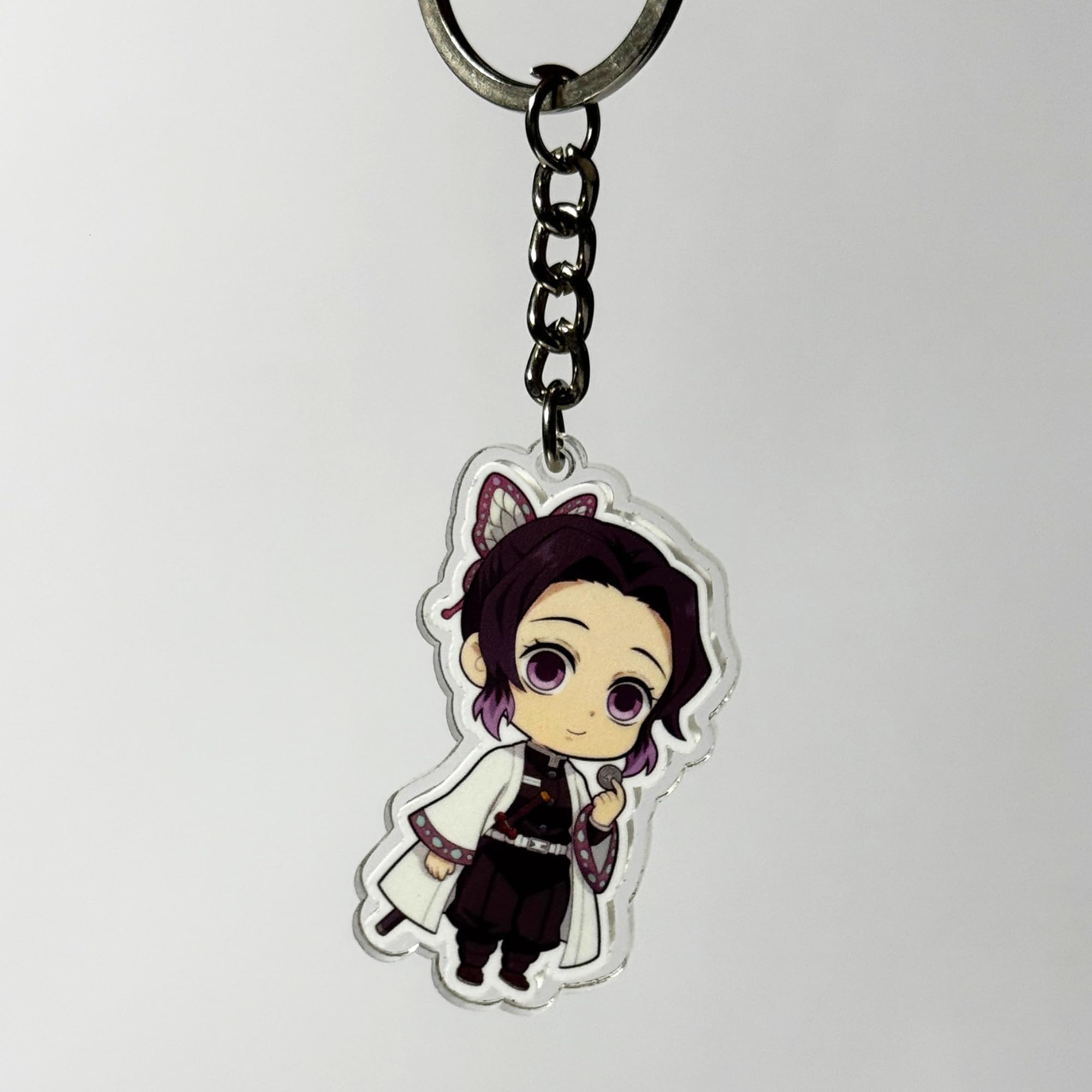 Shinobu Kocho Chibi Acrylic Keychain | Compatible with Demon Slayer Anime | Cute Anime Charm for Keys, Bag, Backpack | Otaku Gift-image-27