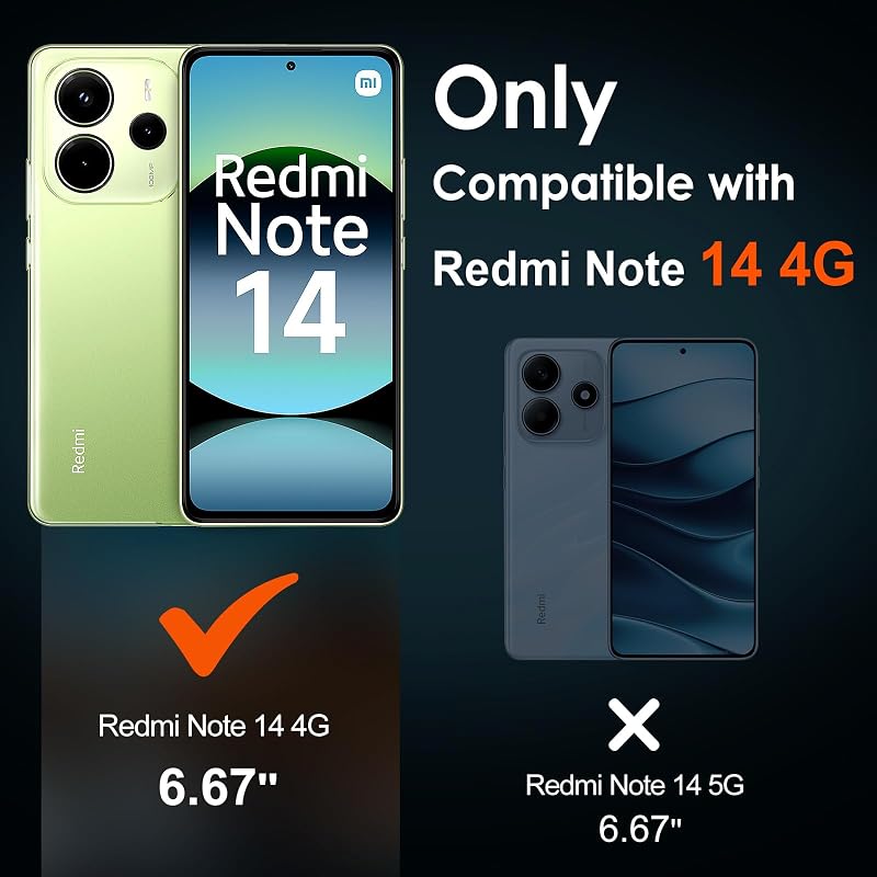 ivoler 2db Védőüveg Xiaomi Redmi Note 14 4G Készülékhez, Pozicionáló Kerettel, 9H Keménységű HD Kijelzővédő Fólia, Karcálló Üvegfólia