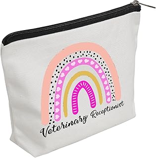 Veterinary Receptionist Survival Kit Vet Receptionist Appreciation Gift Vet Tech Week Gift Vet Technician Travel Storage Organizer Bag (Vet Receptionist)