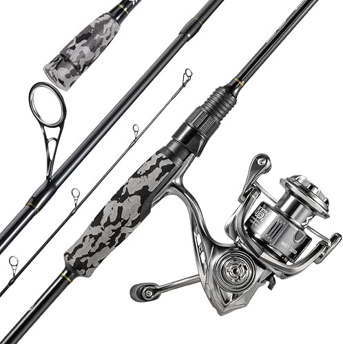 Sougayilang Fishing Rod and Reel Combo, Stainless Steel Guides Fishing