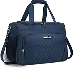 Travel Duffle Bag for Women, Underseat Carry On Luggage Bag Foldable Overnight Weekender Hospital Bag Lightweight Airplanes Personal Item Travel Tote Bag for Women Birthday Gifts, 16IN Black