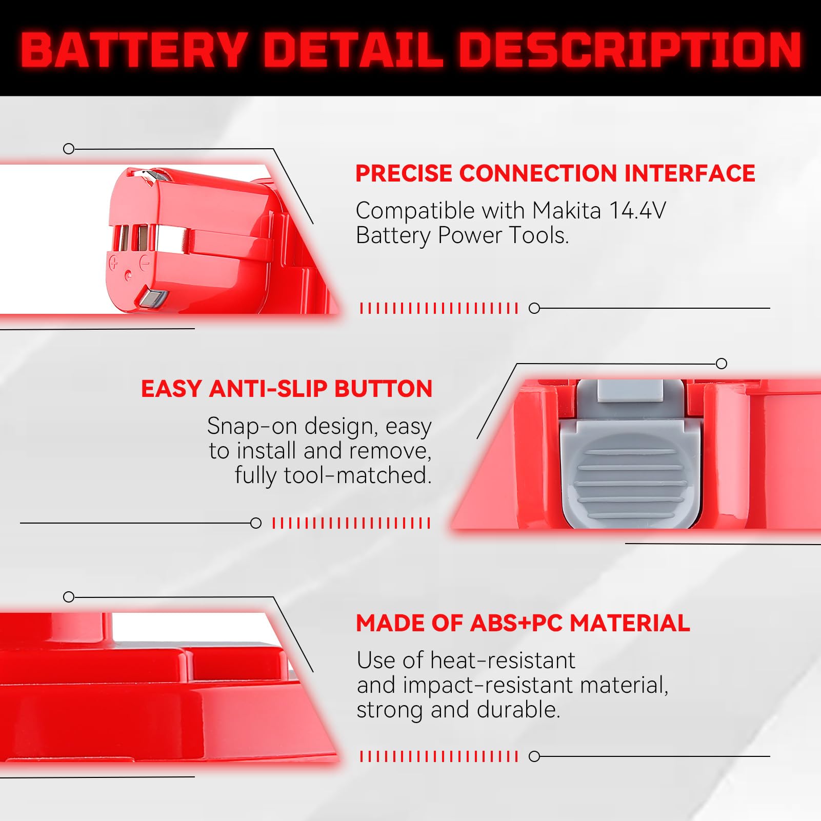 2x Batterie 14.4V 3.5Ah Ni-MH Pour Makita PA14 1420 1422 - Compatible Nombreux Modèles Outils